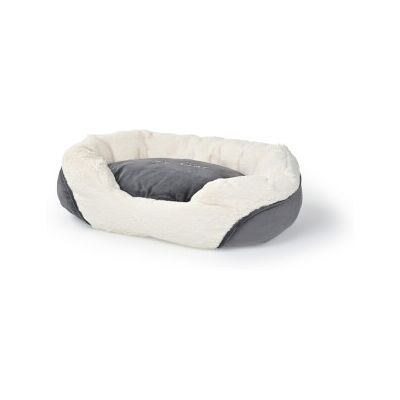 AniOne Lit pour Animaux - Petit Confort en Gris Plush avec 'my home' - Publicité AniOne Lit pour Animaux - Petit Confort en Gris Plush avec 'my home' - Publicité