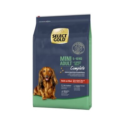 Select Gold Mini Adult Bœuf - Nourriture pour chiens - Publicité Select Gold Mini Adult Bœuf - Nourriture pour chiens - Publicité