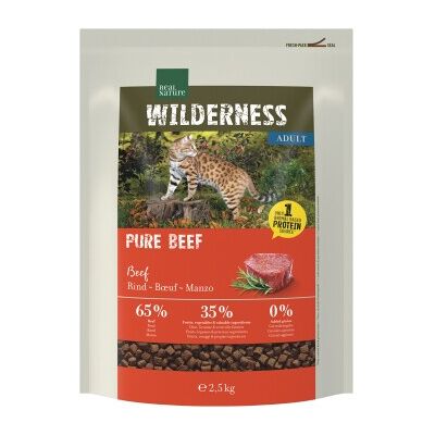 REAL NATURE Wilderness Nourriture pour chats adultes au bœuf - 2,5 kg - Publicité REAL NATURE Wilderness Nourriture pour chats adultes au bœuf - 2,5 kg - Publicité
