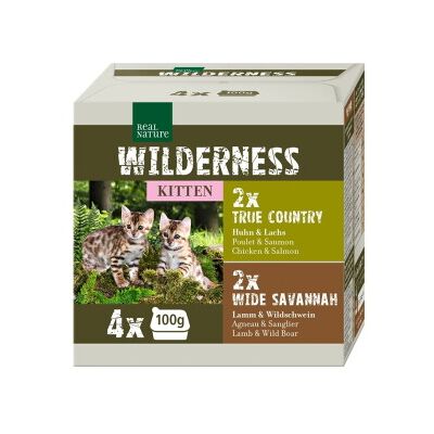 Real Nature Wilderness Kitten - Nourriture naturelle sans céréales pour chatons - Publicité Real Nature Wilderness Kitten - Nourriture naturelle sans céréales pour chatons - Publicité