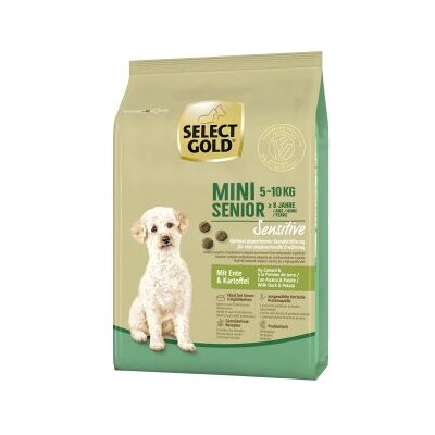 Select Gold Sensitive Mini Senior au Canard & Pommes de Terre 1KG - Publicité Select Gold Sensitive Mini Senior au Canard & Pommes de Terre 1KG - Publicité