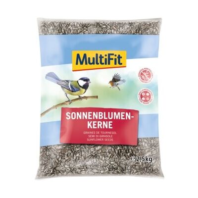 MULTIFIT Nourriture pour Oiseaux Graines de Tournesol 2,5KG - Nourriture pour Oiseaux - Publicité MULTIFIT Nourriture pour Oiseaux Graines de Tournesol 2,5KG - Nourriture pour Oiseaux - Publicité