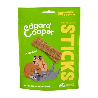 Edgard & Cooper - Sticks agneau & dinde - Dog treats - Publicité Edgard & Cooper - Sticks agneau & dinde - Dog treats - Publicité