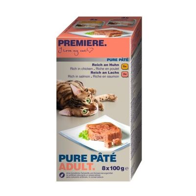 PREMIERE Nourriture humide pour chats poulet et poisson - Pack 8x100g - Publicité PREMIERE Nourriture humide pour chats poulet et poisson - Pack 8x100g - Publicité