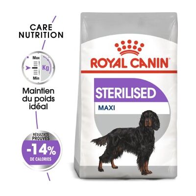 Royal Canin Sterilised Maxi Croquettes pour Chien - 12kg - Publicité Royal Canin Sterilised Maxi Croquettes pour Chien - 12kg - Publicité