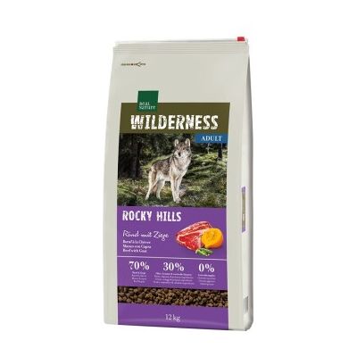 Real Nature Wilderness Rocky Hills - Nourriture pour chiens au bœuf et chèvre - Publicité Real Nature Wilderness Rocky Hills - Nourriture pour chiens au bœuf et chèvre - Publicité