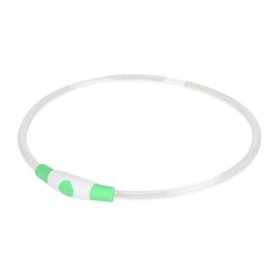 Collier réfléchissant LED AniOne - Rechargeable, 65cm, Vert - Publicité Collier réfléchissant LED AniOne - Rechargeable, 65cm, Vert - Publicité