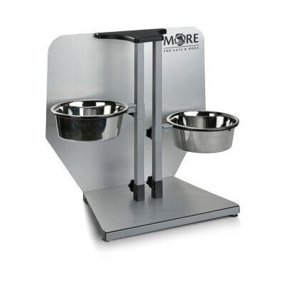 More Bols pour Chiens Réglables - Inox, Design Moderne - Publicité More Bols pour Chiens Réglables - Inox, Design Moderne - Publicité