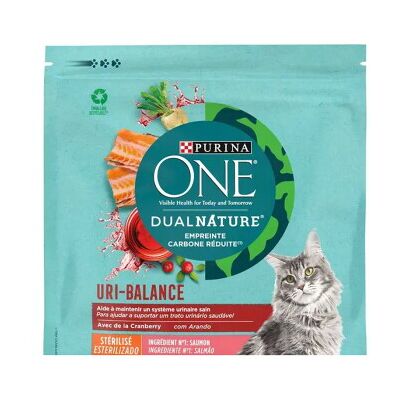 Purina ONE DualNature Nourriture Chat Saumon Cranberry - Système Urinaire - Publicité Purina ONE DualNature Nourriture Chat Saumon Cranberry - Système Urinaire - Publicité