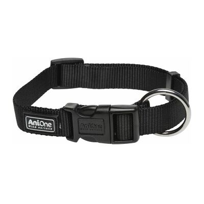 Collier en nylon noir AniOne - Petit chien - Colliers - Publicité Collier en nylon noir AniOne - Petit chien - Colliers - Publicité