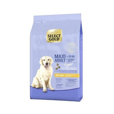 SELECT GOLD Light Maxi Poulet - Nourriture pour chiens - Publicité SELECT GOLD Light Maxi Poulet - Nourriture pour chiens - Publicité