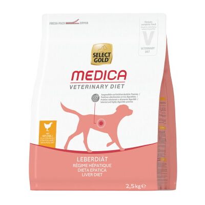Nourriture pour chiens Support Hépatique Select Gold Medica - Poulet 2,5kg - Publicité Nourriture pour chiens Support Hépatique Select Gold Medica - Poulet 2,5kg - Publicité