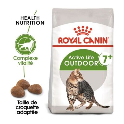 Royal Canin Outdoor 7+ Croquettes pour Chats - 10kg - Publicité Royal Canin Outdoor 7+ Croquettes pour Chats - 10kg - Publicité