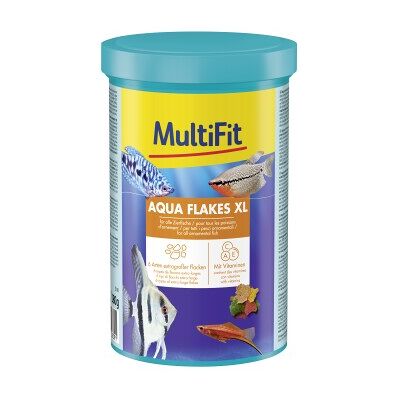 MultiFit Aqua Flakes XL pour tous les grands poissons d'ornement - Publicité MultiFit Aqua Flakes XL pour tous les grands poissons d'ornement - Publicité
