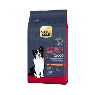 Select Gold Bœuf Moyen Adulte - Nourriture pour chiens - Publicité Select Gold Bœuf Moyen Adulte - Nourriture pour chiens - Publicité