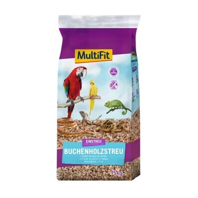 MultiFit Litière en bois de hêtre - Pour oiseaux et reptiles - Publicité MultiFit Litière en bois de hêtre - Pour oiseaux et reptiles - Publicité