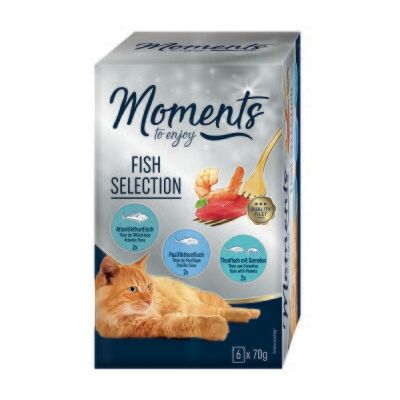 MOMENTS Pack Multi-poissons 6x70G - Nourriture pour Chats - Publicité MOMENTS Pack Multi-poissons 6x70G - Nourriture pour Chats - Publicité