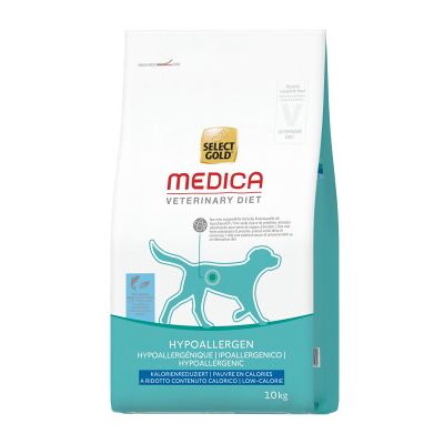 Nourriture hypoallergénique pour chiens Salmon Select Gold Medica - 10 kg - Publicité Nourriture hypoallergénique pour chiens Salmon Select Gold Medica - 10 kg - Publicité