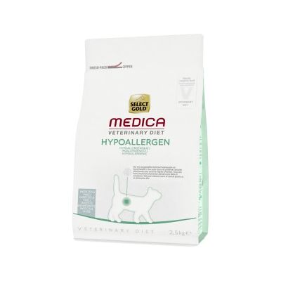 Nourriture hypoallergénique SELECT GOLD Medica pour chats - 2,5KG - Publicité Nourriture hypoallergénique SELECT GOLD Medica pour chats - 2,5KG - Publicité