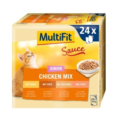 MultiFit Kitten Mix 24x100G - Nourriture pour chatons - Publicité MultiFit Kitten Mix 24x100G - Nourriture pour chatons - Publicité