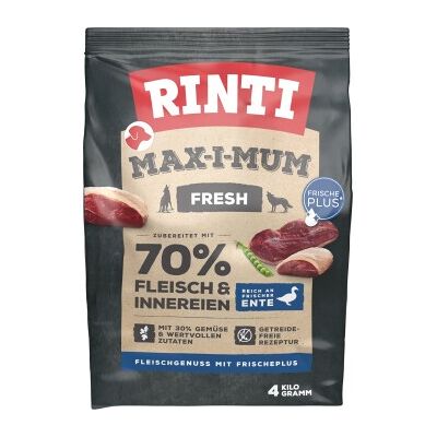 RINTI MAX-I-MUM canard 4 kg - Publicité RINTI MAX-I-MUM canard 4 kg - Publicité