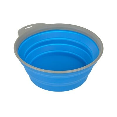 Gamelle de voyage Dogs Creek Silicone Bleu - Distributeur d'eau et de nourriture pour chiens et chats - Publicité Gamelle de voyage Dogs Creek Silicone Bleu - Distributeur d'eau et de nourriture pour chiens et chats - Publicité