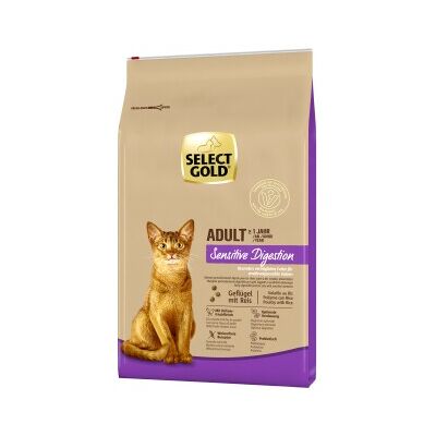 SELECT GOLD Digestion Sensible pour Chat - Poulet et Riz - Publicité SELECT GOLD Digestion Sensible pour Chat - Poulet et Riz - Publicité