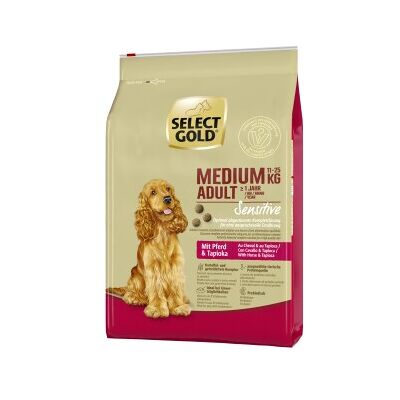 Select Gold Sensitive Medium Adult - Nourriture pour chiens - Publicité Select Gold Sensitive Medium Adult - Nourriture pour chiens - Publicité