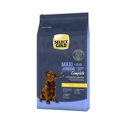 Select Gold Complete Maxi Junior - Nourriture pour chiens poulet - Publicité Select Gold Complete Maxi Junior - Nourriture pour chiens poulet - Publicité