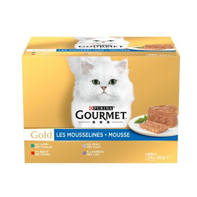 Nourriture pour chats Gourmet Gold - Aliment humide varié en boîtes de 85 g - Publicité Nourriture pour chats Gourmet Gold - Aliment humide varié en boîtes de 85 g - Publicité