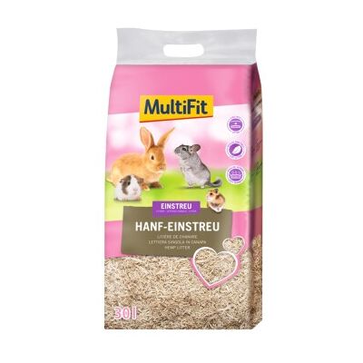 MULTIFIT Litière de chanvre 30L - Litière pour petits animaux - Publicité MULTIFIT Litière de chanvre 30L - Litière pour petits animaux - Publicité