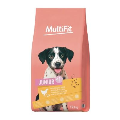 MultiFit Croquettes Poulet et Riz Junior - Nourriture pour chiens - Publicité MultiFit Croquettes Poulet et Riz Junior - Nourriture pour chiens - Publicité