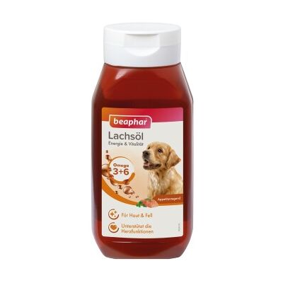 Huile de saumon Beaphar 430 ml - Complément pour animaux - Publicité Huile de saumon Beaphar 430 ml - Complément pour animaux - Publicité