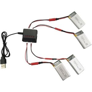 Non communiqué Kit de 4 Batteries Li-Po 3.7V 850mAh + Chargeur pour Drones Syma X56, X56W, X54HW, X54HC Temps de Vol Prolongé Haute Performance, 50x26x9 mm - 50 GR, Argent - Publicité Non communiqué Kit de 4 Batteries Li-Po 3.7V 850mAh + Chargeur pour Drones Syma X56, X56W, X54HW, X54HC Temps de Vol Prolongé Haute Performance, 50x26x9 mm - 50 GR, Argent - Publicité