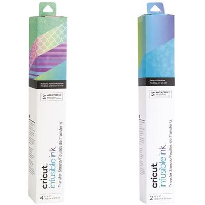 Feuilles de transfert Cricut - Sirène + Arc-en-ciel - 30,5x30,5cm - Publicité Feuilles de transfert Cricut - Sirène + Arc-en-ciel - 30,5x30,5cm - Publicité