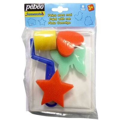 Kit d'accessoires de peinture multicolores Pébéo - Kit d'art pour enfants - Accessoires de peinture - Publicité Kit d'accessoires de peinture multicolores Pébéo - Kit d'art pour enfants - Accessoires de peinture - Publicité