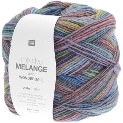 Rico Design - Creative Melange Wonderball - Aran - 200g - Laine - Publicité Rico Design - Creative Melange Wonderball - Aran - 200g - Laine - Publicité