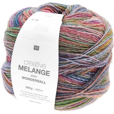 Rico Design - Wonderball Aran - 200g - Laine/Synthétique - Fil - Publicité Rico Design - Wonderball Aran - 200g - Laine/Synthétique - Fil - Publicité