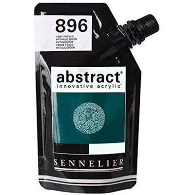 Sennelier Modèle 896 - Peinture acrylique Vert phtalo - Abstrait 500 ml - Publicité Sennelier Modèle 896 - Peinture acrylique Vert phtalo - Abstrait 500 ml - Publicité