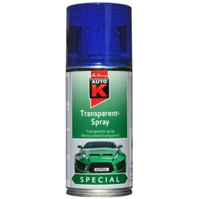 Non communiqué Bombe de vernis coloré transparent - bleu - Auto-K - 150ml - Publicité Non communiqué Bombe de vernis coloré transparent - bleu - Auto-K - 150ml - Publicité