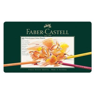 Ensemble de Crayons de Couleur Faber-Castell 110060 en Boîte en Métal - Colored Pencils Set - Publicité Ensemble de Crayons de Couleur Faber-Castell 110060 en Boîte en Métal - Colored Pencils Set - Publicité