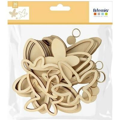 Décoration de Fleurs en Bois Beige Artemio - Ensemble de Fleurs en Bois - Publicité Décoration de Fleurs en Bois Beige Artemio - Ensemble de Fleurs en Bois - Publicité