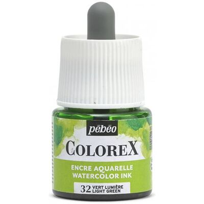 Pebeo - Colorex Wassertinte - Vert clair - Encre aquarelle - Publicité Pebeo - Colorex Wassertinte - Vert clair - Encre aquarelle - Publicité