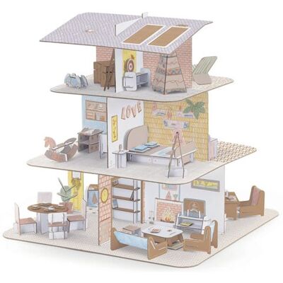 Kit Maison de Poupée Djeco - 36cm - 225 Pièces - Jeu Créatif - Publicité Kit Maison de Poupée Djeco - 36cm - 225 Pièces - Jeu Créatif - Publicité