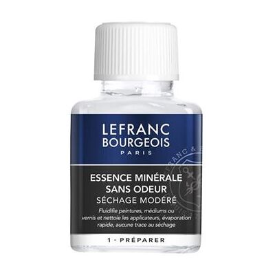 Lefranc Bourgeois - Essence Pétrole Minéral Inodore 75ml - Solvent - Publicité Lefranc Bourgeois - Essence Pétrole Minéral Inodore 75ml - Solvent - Publicité