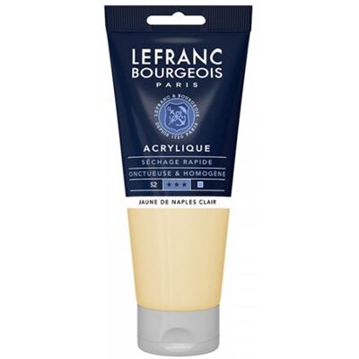 Non communiqué Lefranc Bourgeois - Peinture - peinture acrylique - jaune clair de Naples - opaque - satin - fine - 200 ml - Publicité Non communiqué Lefranc Bourgeois - Peinture - peinture acrylique - jaune clair de Naples - opaque - satin - fine - 200 ml - Publicité
