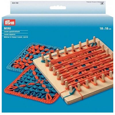 loom à tricoter carré mini Prym - Bois, Multicolore - 18 x 18cm - Publicité loom à tricoter carré mini Prym - Bois, Multicolore - 18 x 18cm - Publicité