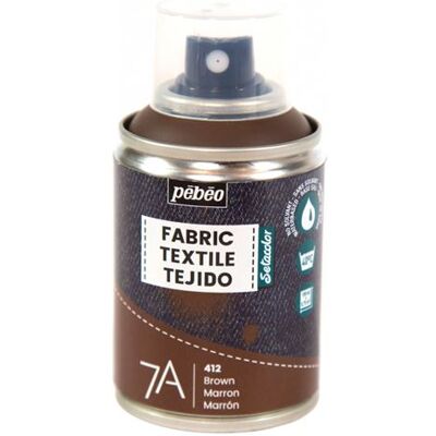 Peinture textile marron en aérosol Pebeo - 100ml - Publicité Peinture textile marron en aérosol Pebeo - 100ml - Publicité