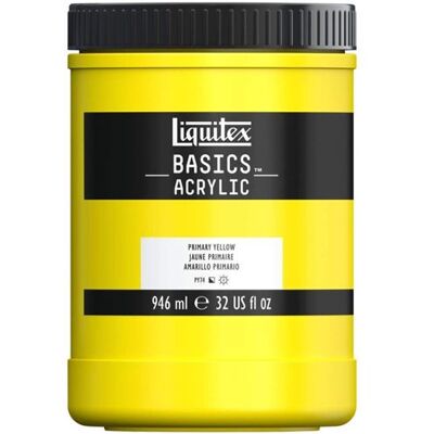 Non communiqué Peinture acrylique - Jaune primaire - 410 - Liquitex Basics acrylic - Pot 946ml Jaune - Publicité Non communiqué Peinture acrylique - Jaune primaire - 410 - Liquitex Basics acrylic - Pot 946ml Jaune - Publicité