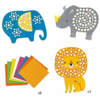 Mosaïque Douce de la Jungle Djeco - Set Créatif pour Enfants - Publicité Mosaïque Douce de la Jungle Djeco - Set Créatif pour Enfants - Publicité